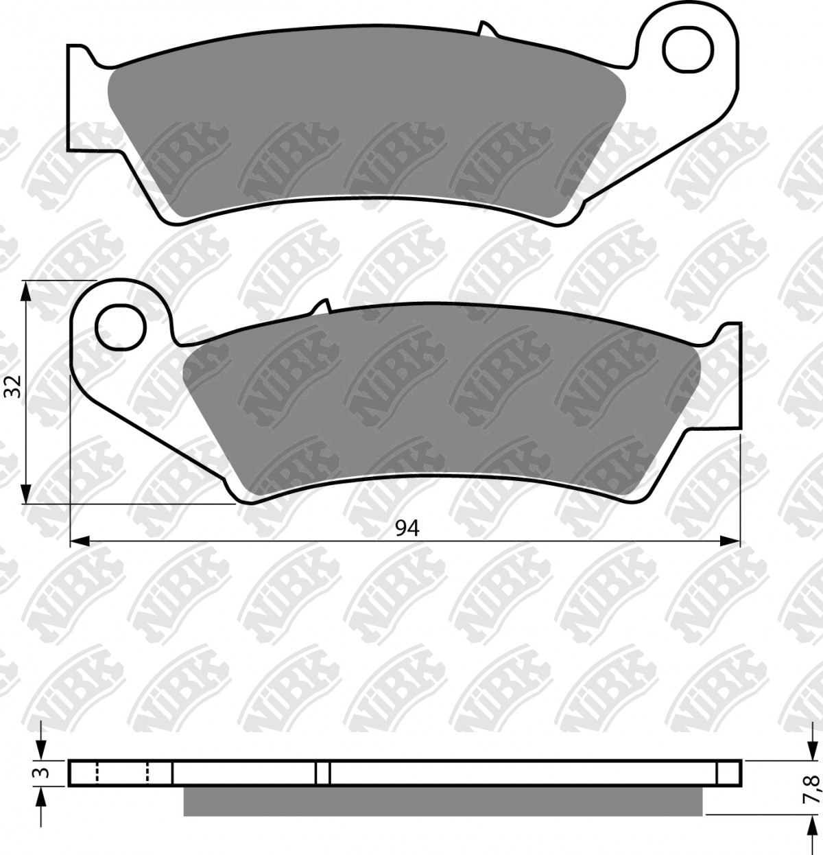 Nibk Brakes Application Cross Reference And Image For Nibk Motorcycle Brake Pads Pm532